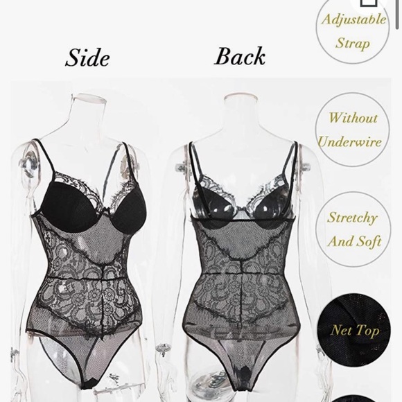 Sexy Lacy Teddy Top/Lingerie - Picture 2 of 4